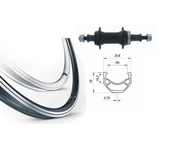 Kotač II 28" kranc Mach1 ER-10 za matice CRNI