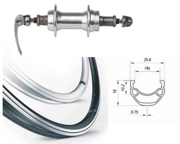 Kotač II 26" kranc Mach1 ER-10 SREBRNI QR 36h