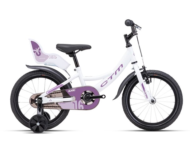 CTM dječji bicikl Jenny 16" White Violet
