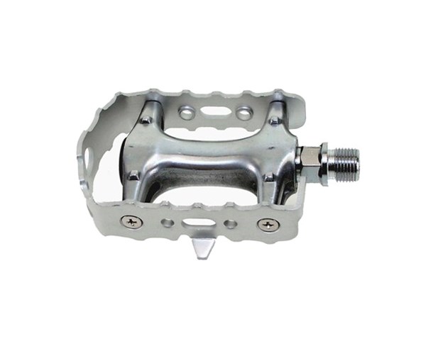 Pedale Alu-Alu Cr-Mo osovina srebrne