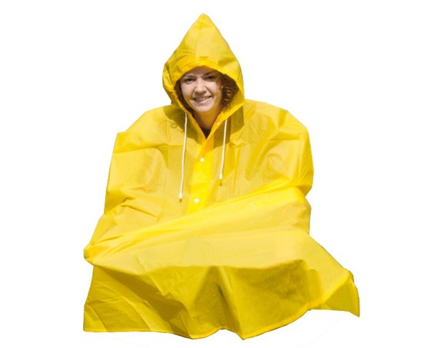 Kabanica kišna za bicikl žuta