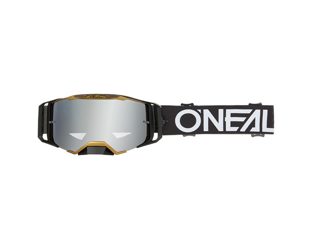 Goggle O'Neal B-33 HEXA V.26 Black Gold - Silver Mirror