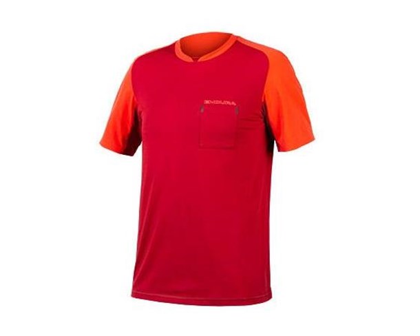 Endura Dres GV500 Foyle Tech T Red