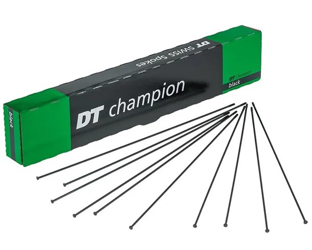 Žbice DT Champion-Black 2,0x300 straight pull