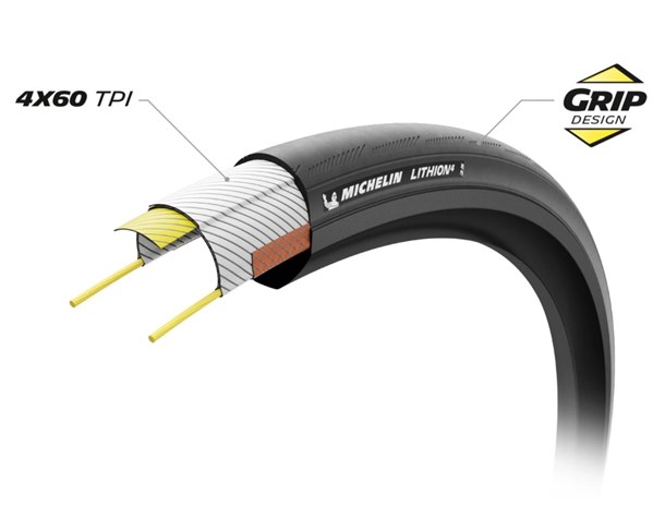 Guma 700x25C Michelin Lithion 4 Black